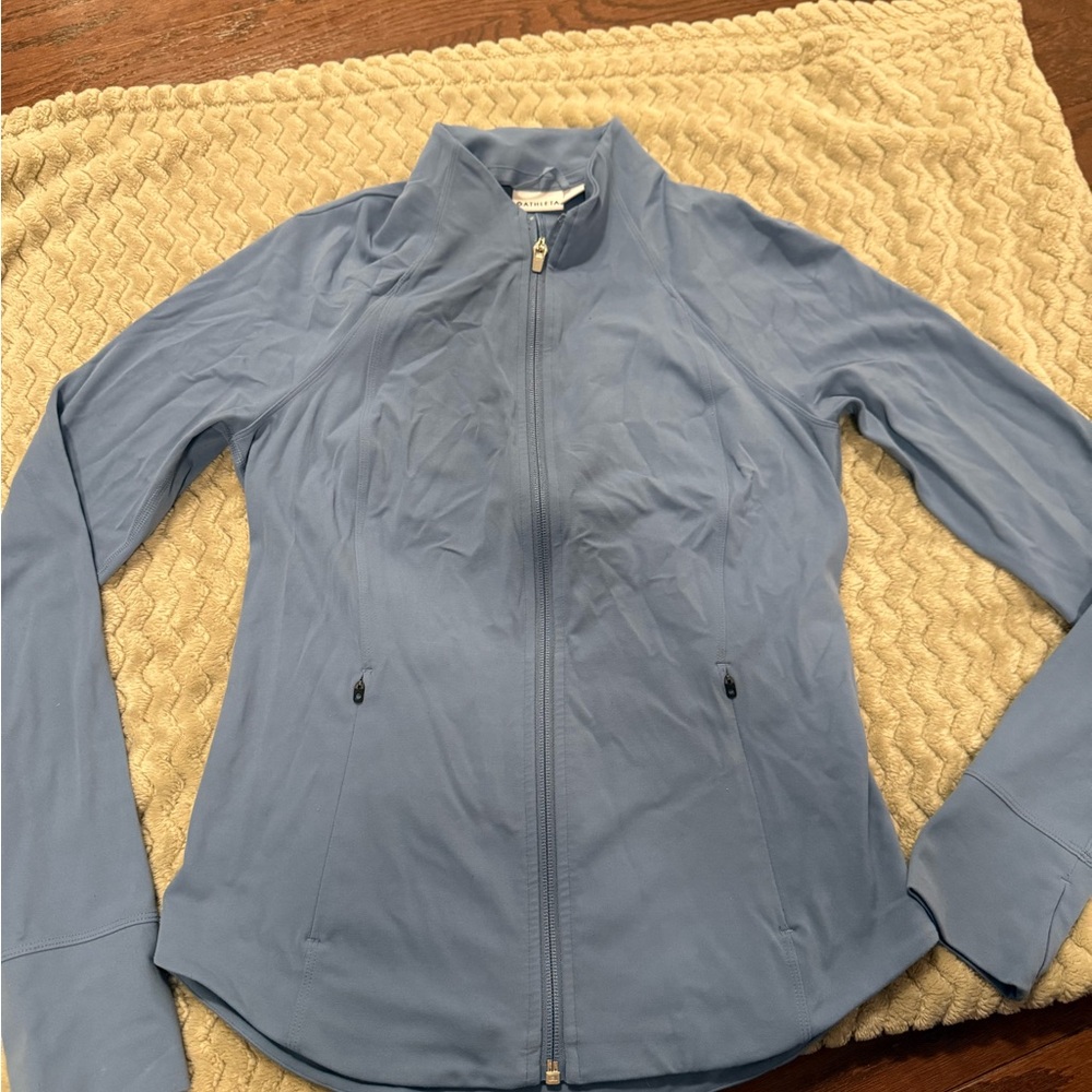 Athleta Blue Jacket Lightweight Fitted